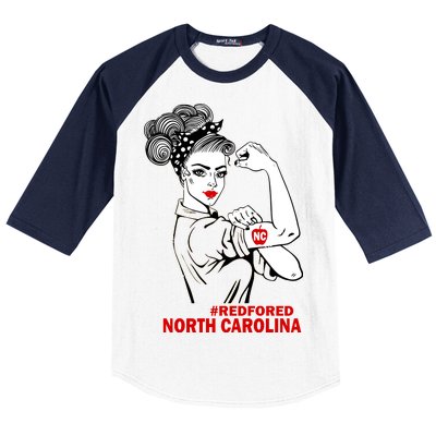 North Carolina NC Red For Ed Strong Baseball Sleeve Shirt