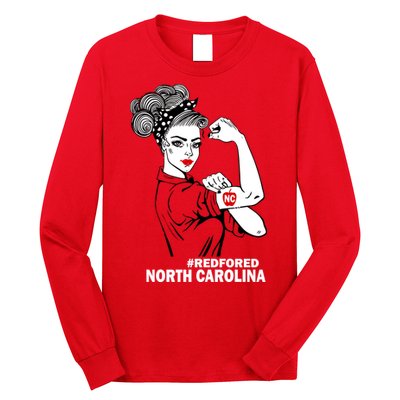 North Carolina NC Red For Ed Strong Long Sleeve Shirt