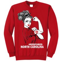 North Carolina NC Red For Ed Strong Sweatshirt