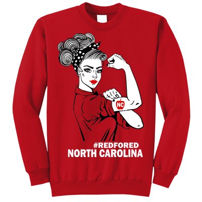 North Carolina NC Red For Ed Strong Sweatshirt