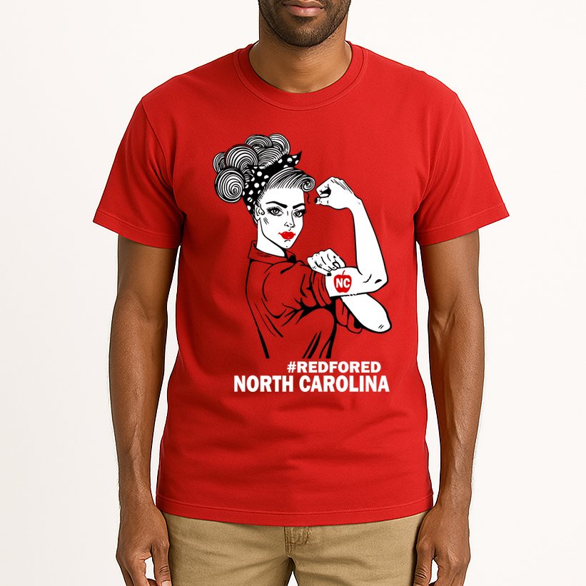 North Carolina NC Red For Ed Strong Tall T-Shirt