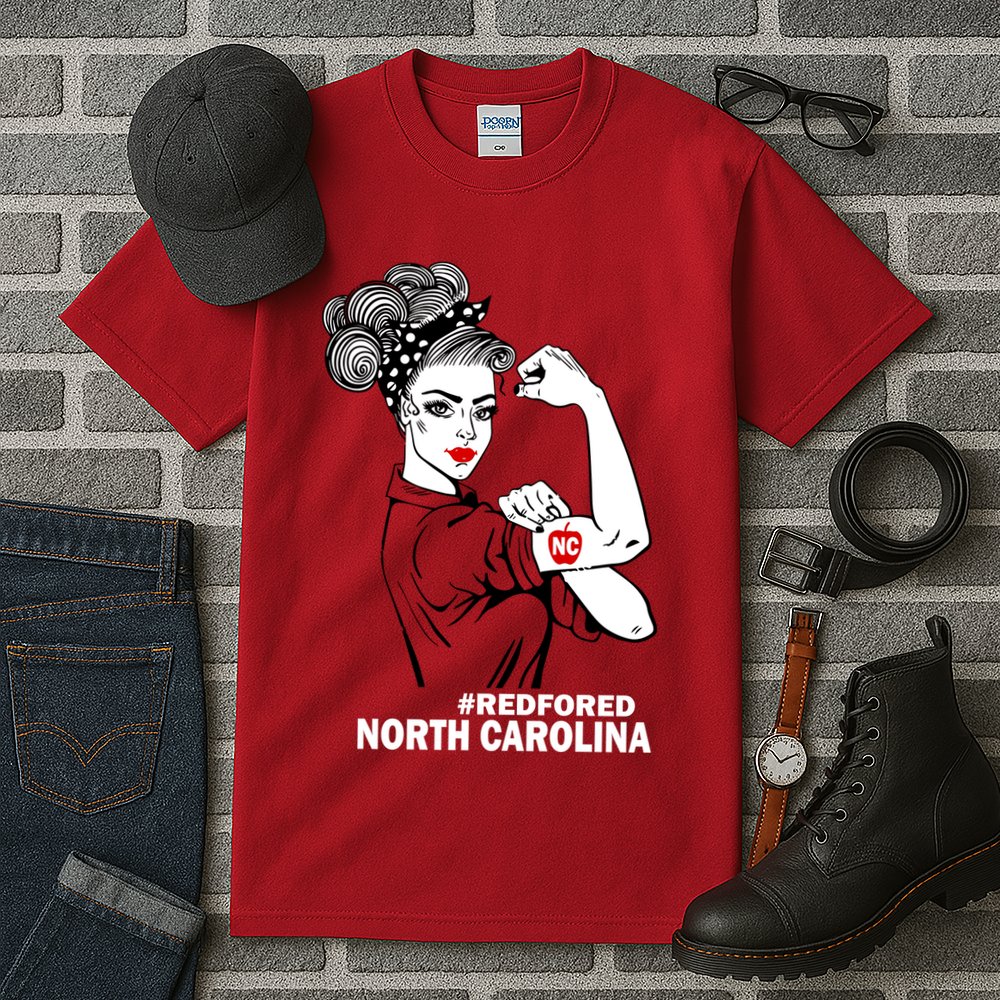 North Carolina NC Red For Ed Strong Tall T-Shirt