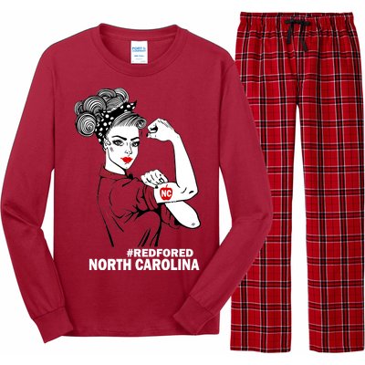 North Carolina NC Red For Ed Strong Long Sleeve Pajama Set