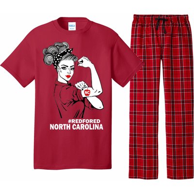 North Carolina NC Red For Ed Strong Pajama Set