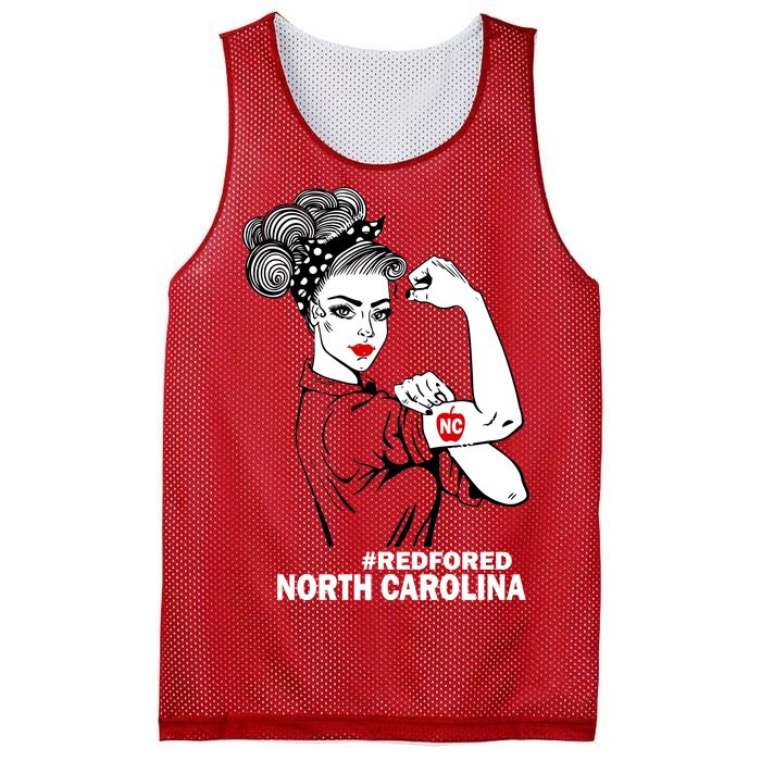 North Carolina NC Red For Ed Strong Mesh Reversible Basketball Jersey Tank