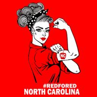 North Carolina NC Red For Ed Strong Mousepad