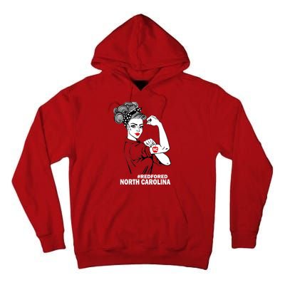 North Carolina NC Red For Ed Strong Tall Hoodie