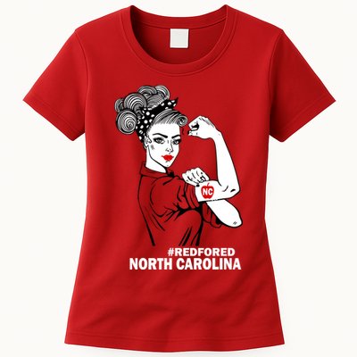 North Carolina NC Red For Ed Strong Womens T-Shirt
