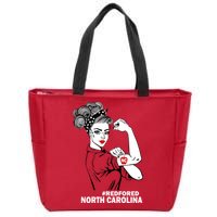 North Carolina NC Red For Ed Strong Zip Tote Bag