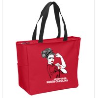 North Carolina NC Red For Ed Strong Zip Tote Bag
