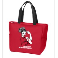 North Carolina NC Red For Ed Strong Zip Tote Bag