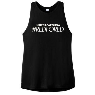 North Carolina Red For Ed Ladies PosiCharge Tri-Blend Wicking Tank