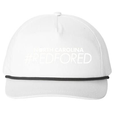 North Carolina Red For Ed Snapback Five-Panel Rope Hat