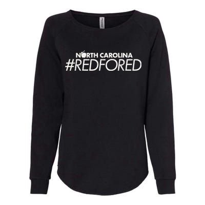 North Carolina Red For Ed Womens California Wash Sweatshirt