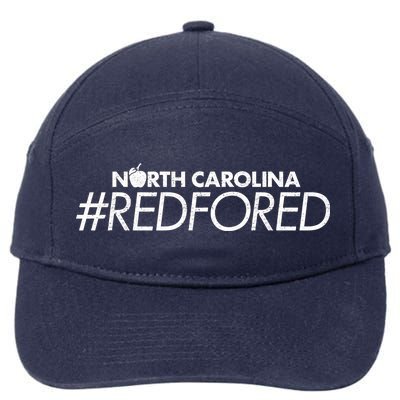 North Carolina Red For Ed 7-Panel Snapback Hat