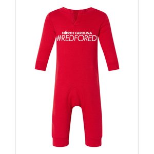 North Carolina Red For Ed Infant Fleece One Piece