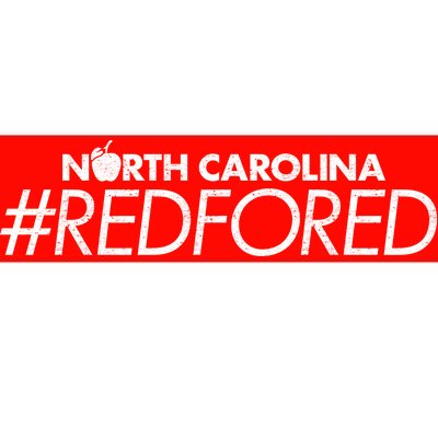 North Carolina Red For Ed Bumper Sticker