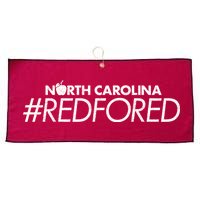 North Carolina Red For Ed Large Microfiber Waffle Golf Towel