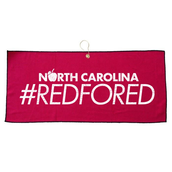 North Carolina Red For Ed Large Microfiber Waffle Golf Towel