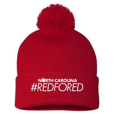 North Carolina Red For Ed Pom Pom 12in Knit Beanie