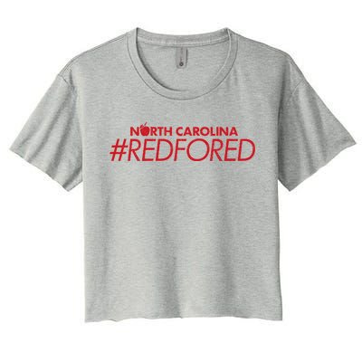 North Carolina Red For Ed Women's Crop Top Tee