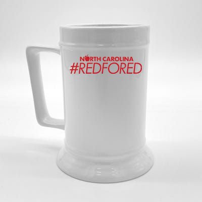 North Carolina Red For Ed Beer Stein