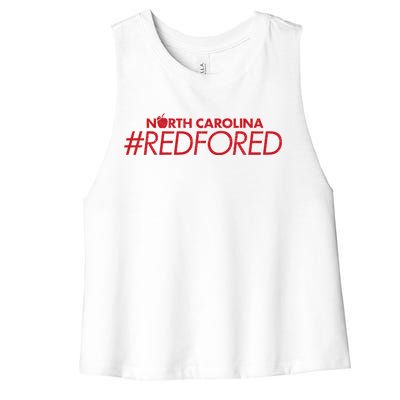 North Carolina Red For Ed Women's Racerback Cropped Tank