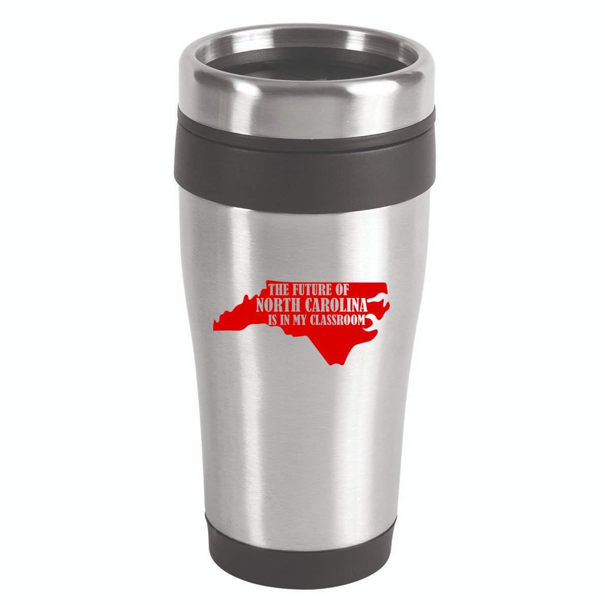 North Carolina Teachers Rally Red For Ed 16oz Travel Tumbler