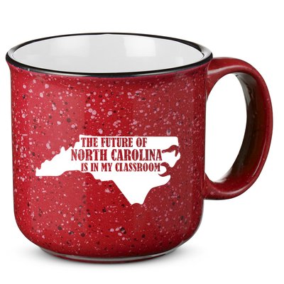 North Carolina Teachers Rally Red For Ed 15oz Campfire Ceramic Mug