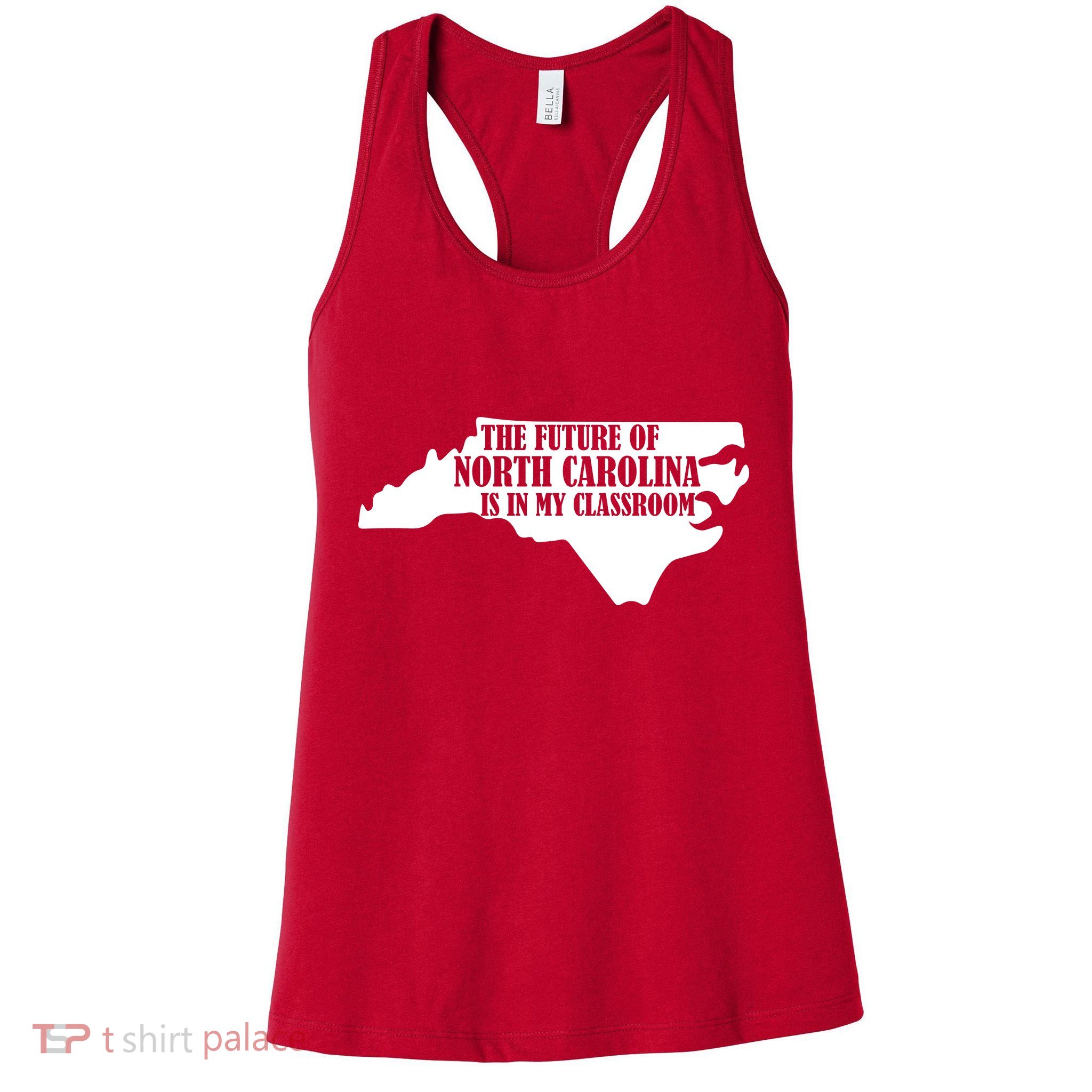 North Carolina Teachers Rally Red For Ed Womens Tank Top