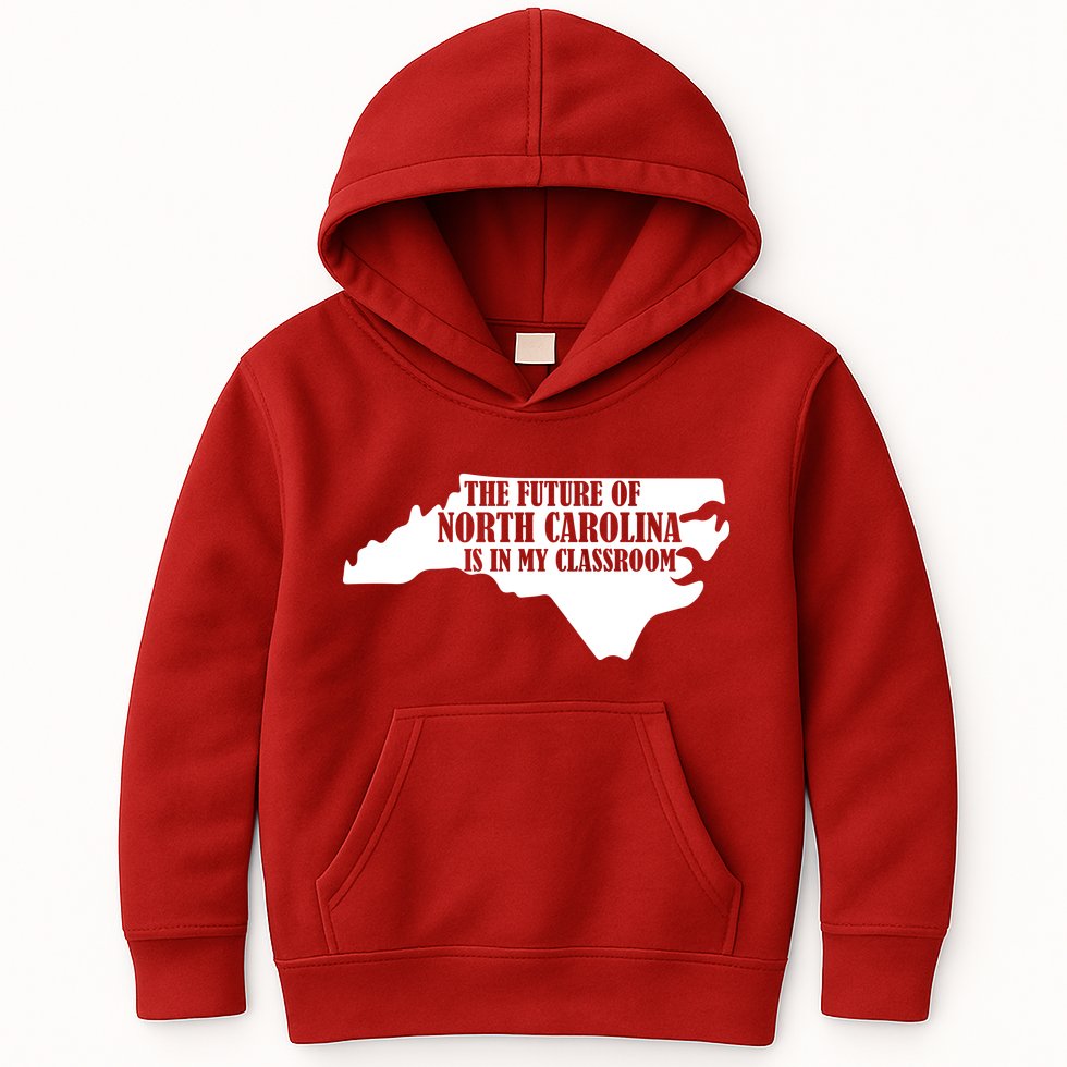 North Carolina Teachers Rally Red For Ed Kids Hoodie