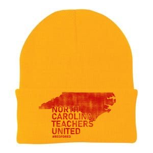 North Carolina Teachers United Red For Ed Knit Cap Winter Beanie