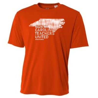 North Carolina Teachers United Red For Ed Cooling Performance Crew T-Shirt