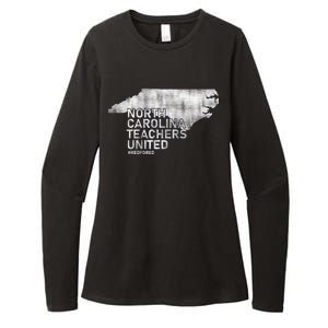 North Carolina Teachers United Red For Ed Womens CVC Long Sleeve Shirt