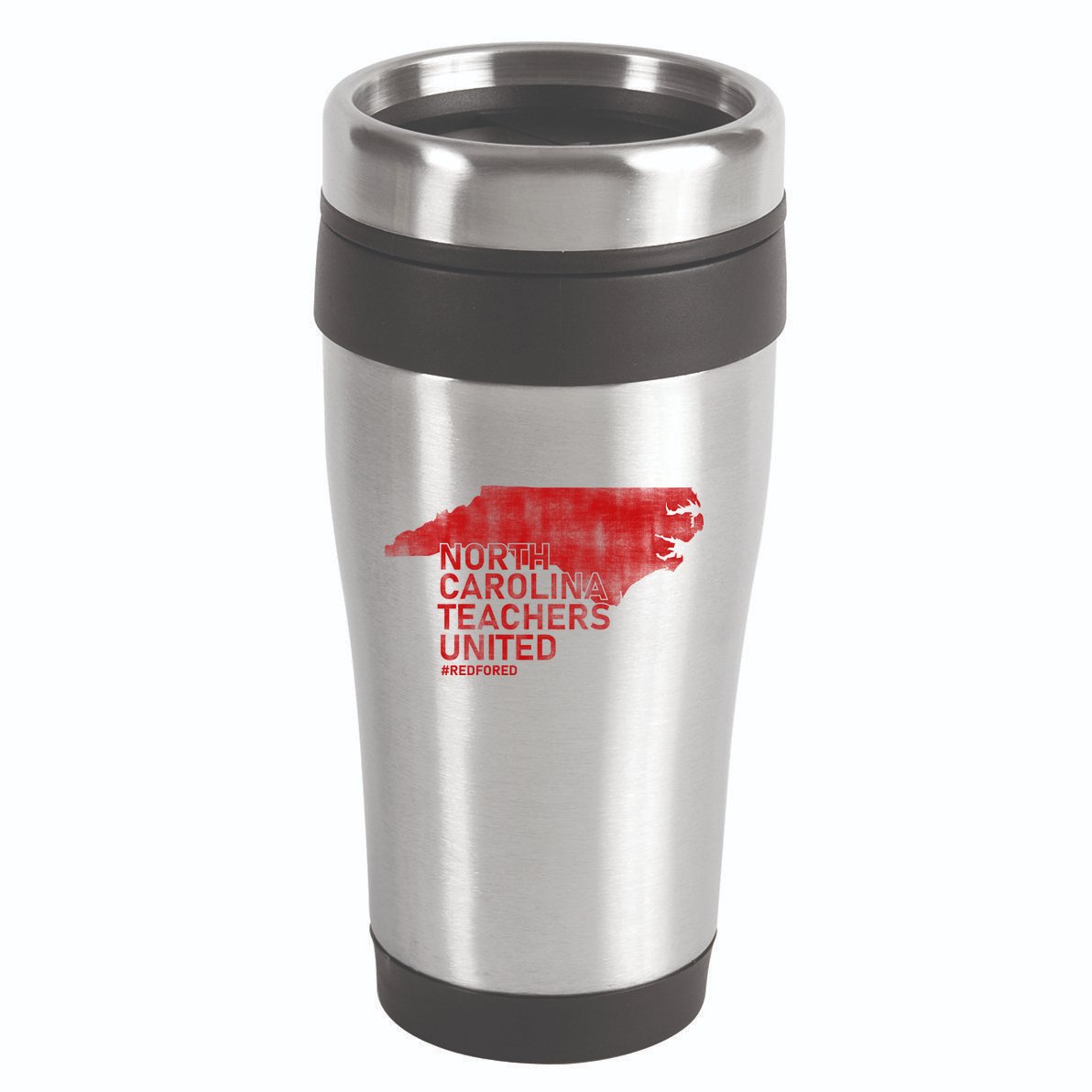 North Carolina Teachers United Red For Ed 16oz Travel Tumbler