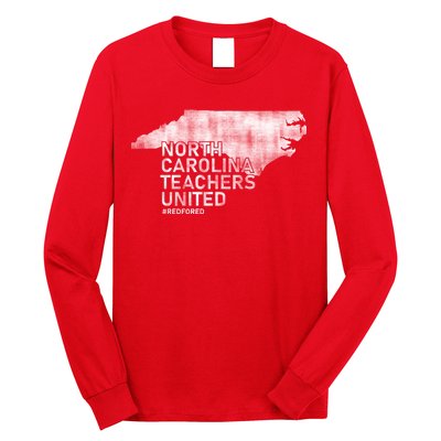 North Carolina Teachers United Red For Ed Long Sleeve Shirt