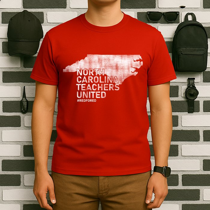 North Carolina Teachers United Red For Ed T-Shirt