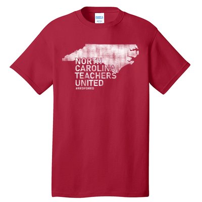 North Carolina Teachers United Red For Ed Tall T-Shirt