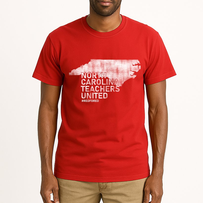 North Carolina Teachers United Red For Ed Tall T-Shirt