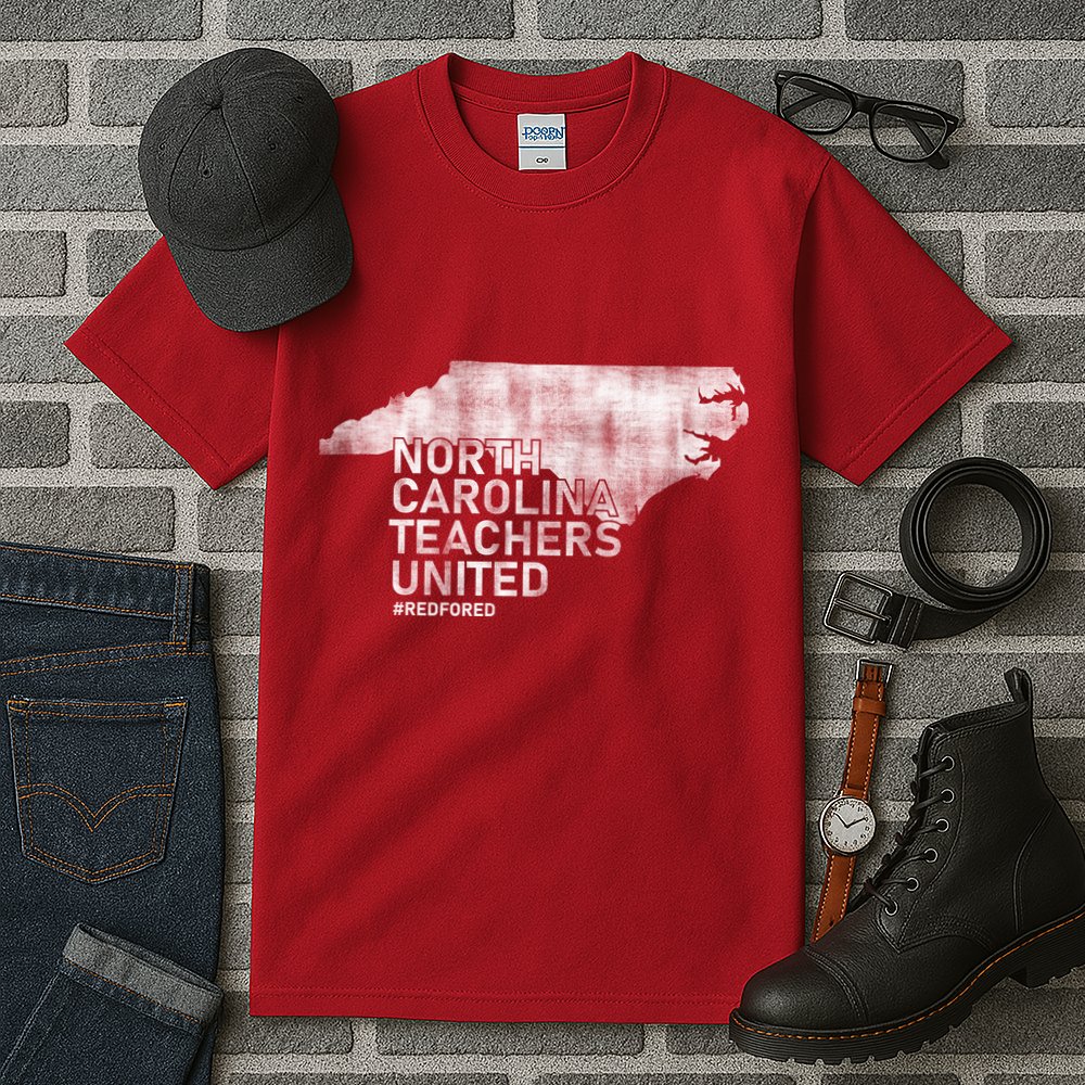 North Carolina Teachers United Red For Ed Tall T-Shirt