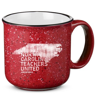 North Carolina Teachers United Red For Ed 15oz Campfire Ceramic Mug