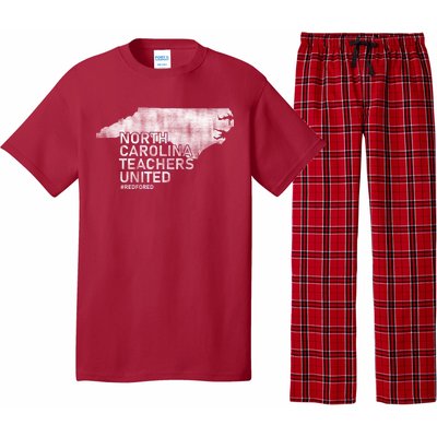 North Carolina Teachers United Red For Ed Pajama Set