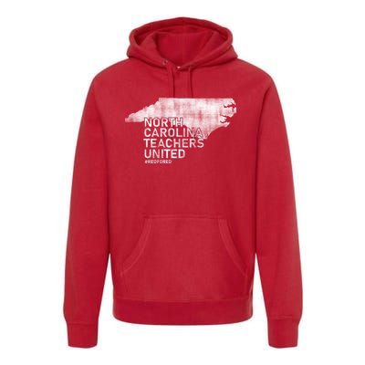 North Carolina Teachers United Red For Ed Premium Hoodie