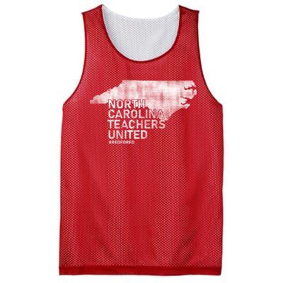 North Carolina Teachers United Red For Ed Mesh Reversible Basketball Jersey Tank