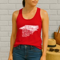 North Carolina Teachers United Red For Ed Womens Tank Top