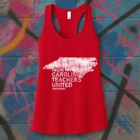North Carolina Teachers United Red For Ed Womens Tank Top