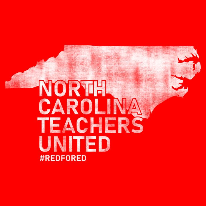 North Carolina Teachers United Red For Ed Baby Bodysuit