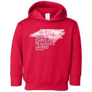 North Carolina Teachers United Red For Ed Toddler Hoodie