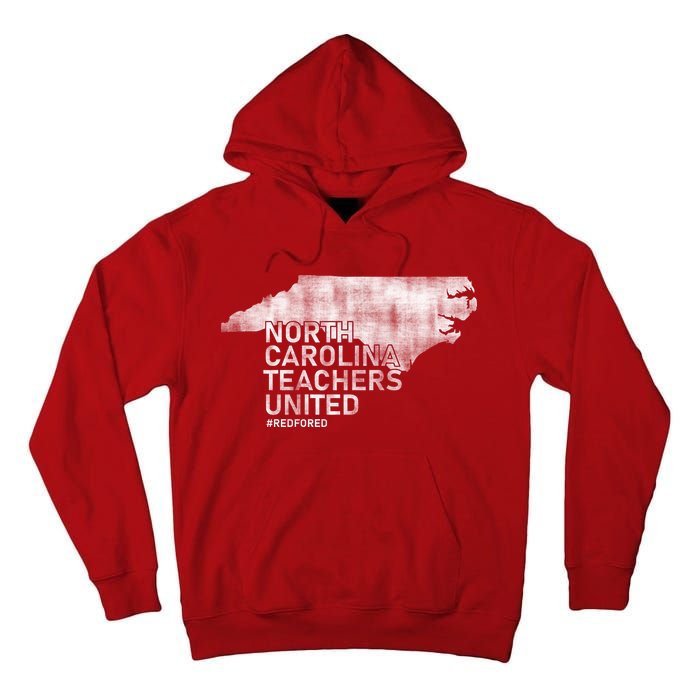 North Carolina Teachers United Red For Ed Tall Hoodie