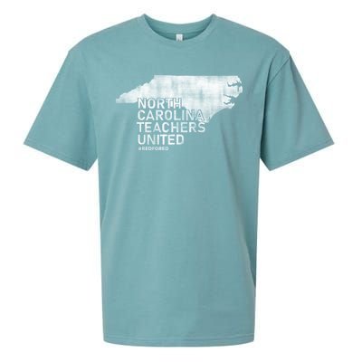 North Carolina Teachers United Red For Ed Sueded Cloud Jersey T-Shirt